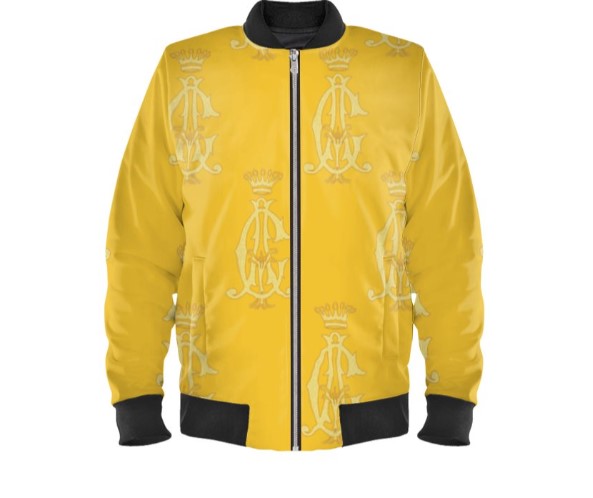 Bomber Royal yellow sun  Réversible