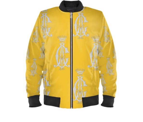 Bomber Royal yellow sun  Réversible